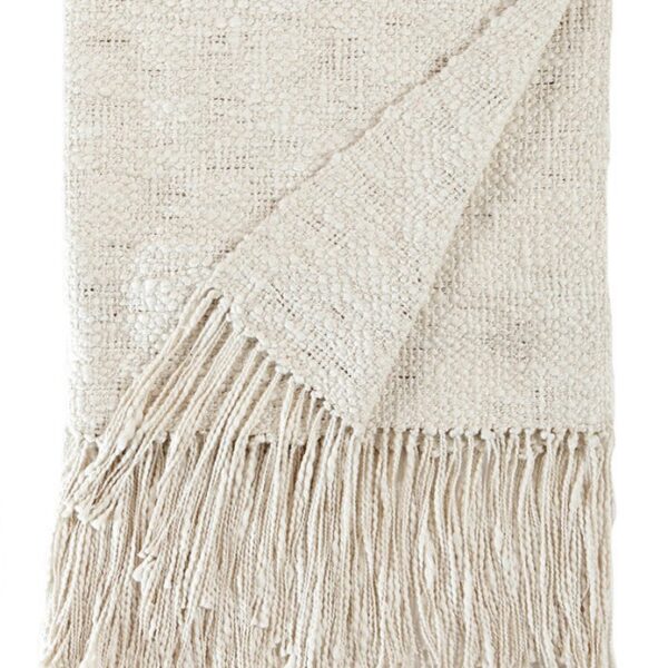 Rustic Organic Cotton Throw Blanket