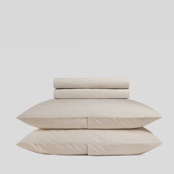 Bone Brushed Cotton Sheet Set