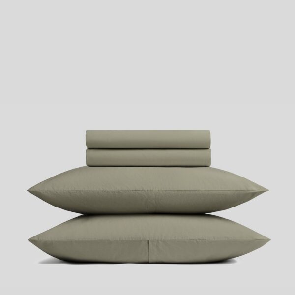 Moss Brushed Cotton Sheet Set