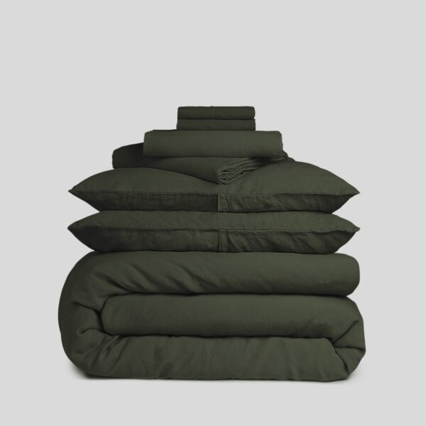 Evergreen Linen Bedding Bundle