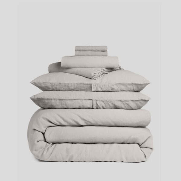 Dove Linen Complete Bedding Set