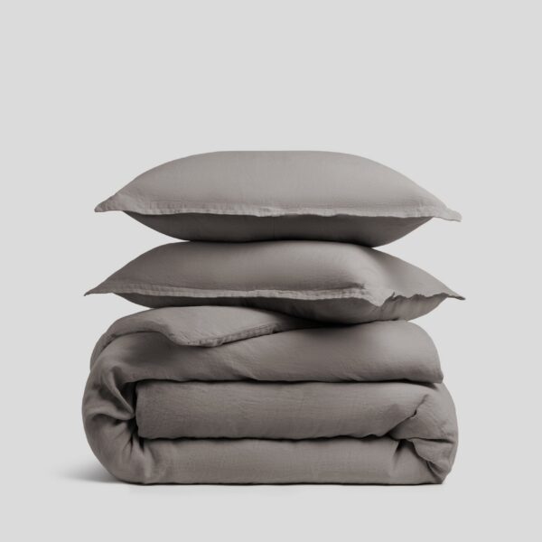 Pebble Linen Duvet Bedding Set