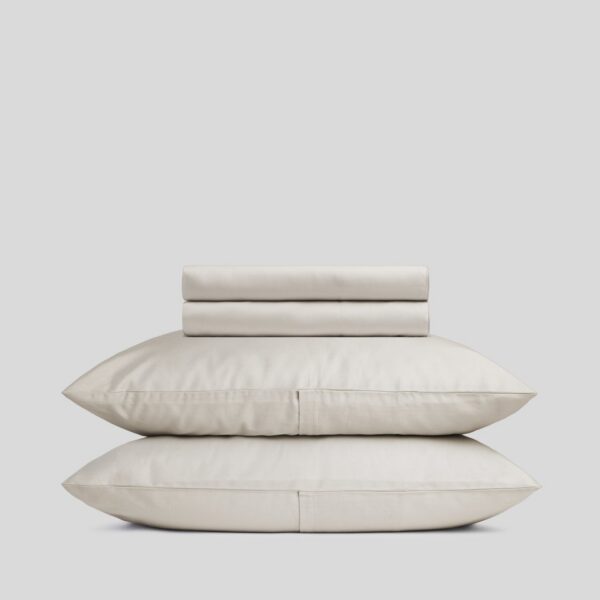 Bone Egyptian Cotton Sateen Sheet Set